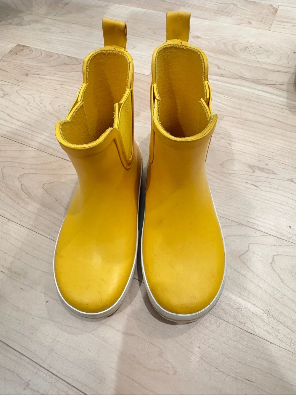 J. Crew Kids Yellow Pull-On Rain Boots